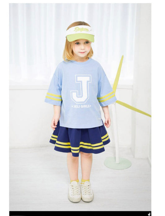 J Skirt Sets - Blue / White