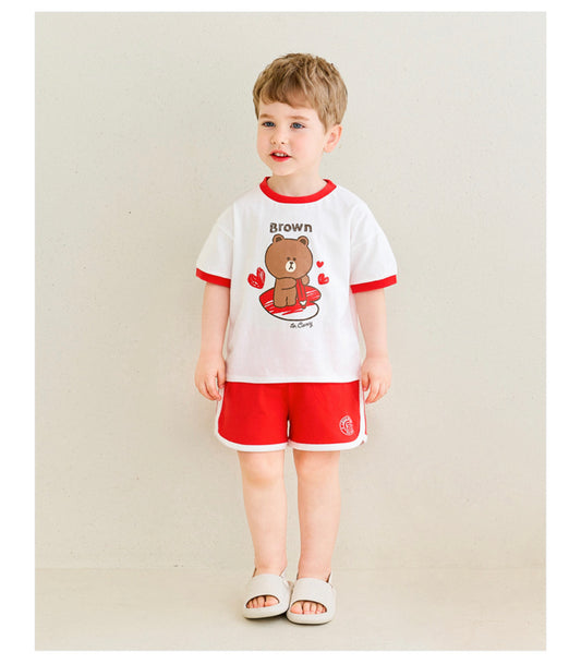 Brown&Cony Loveletter Sets - Red / Pink