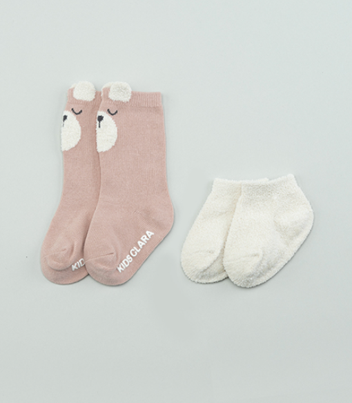Baby Winter Socks Set - Pink