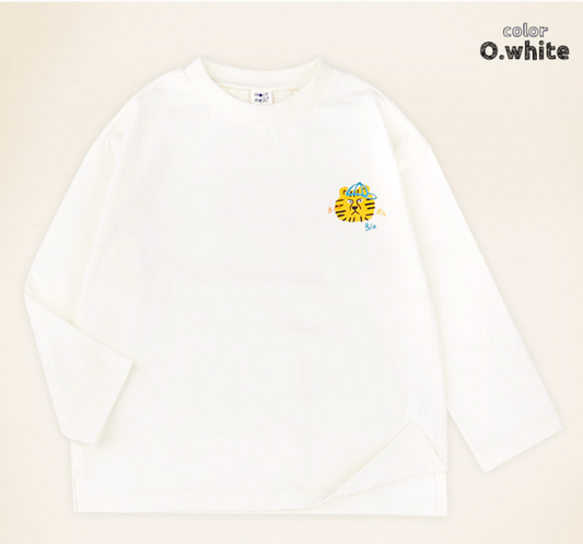 Embroidered Long Sleeve Shirt - White