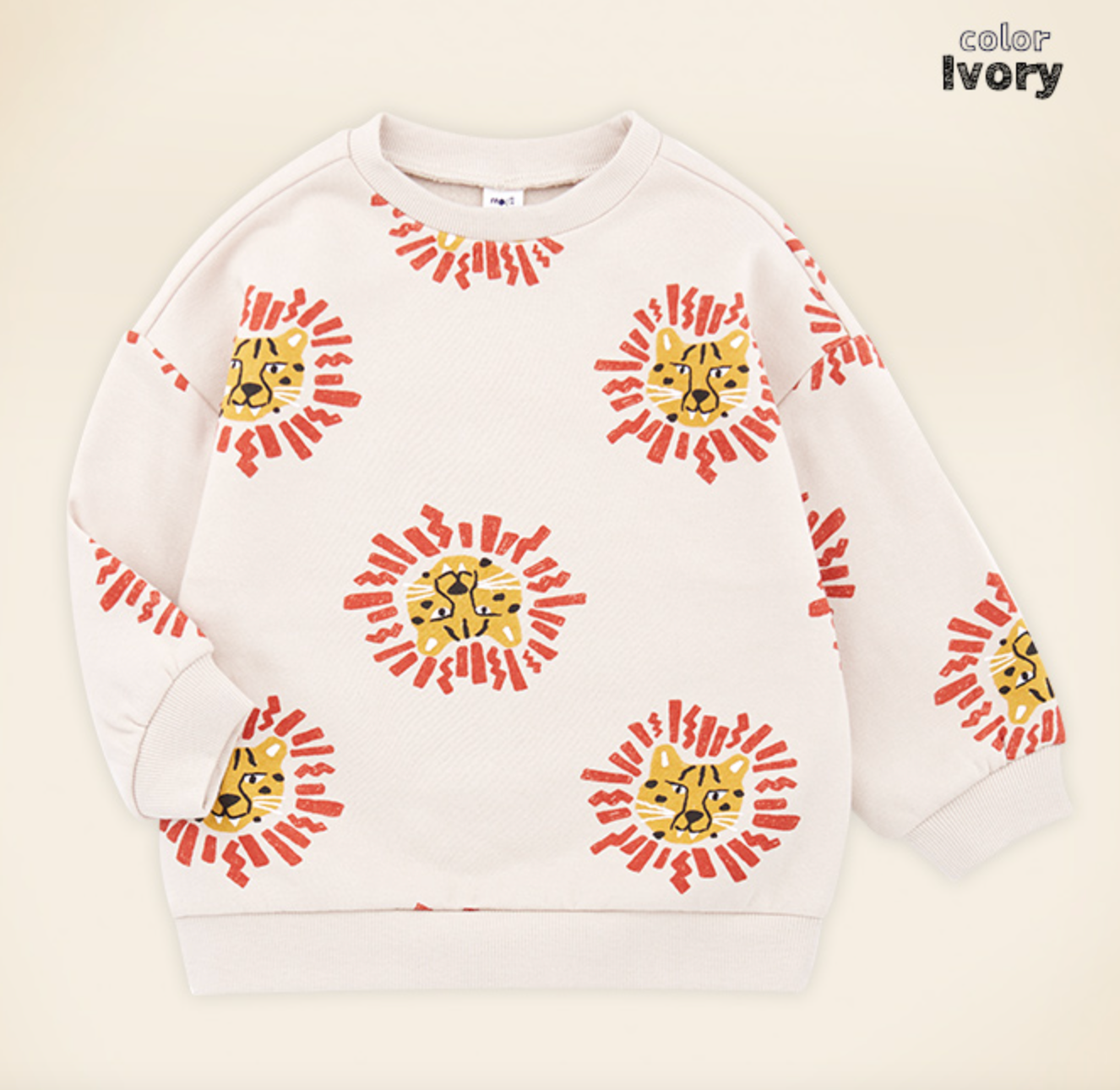 Tiger Embroidered Long Sleeve Shirt - Ivory